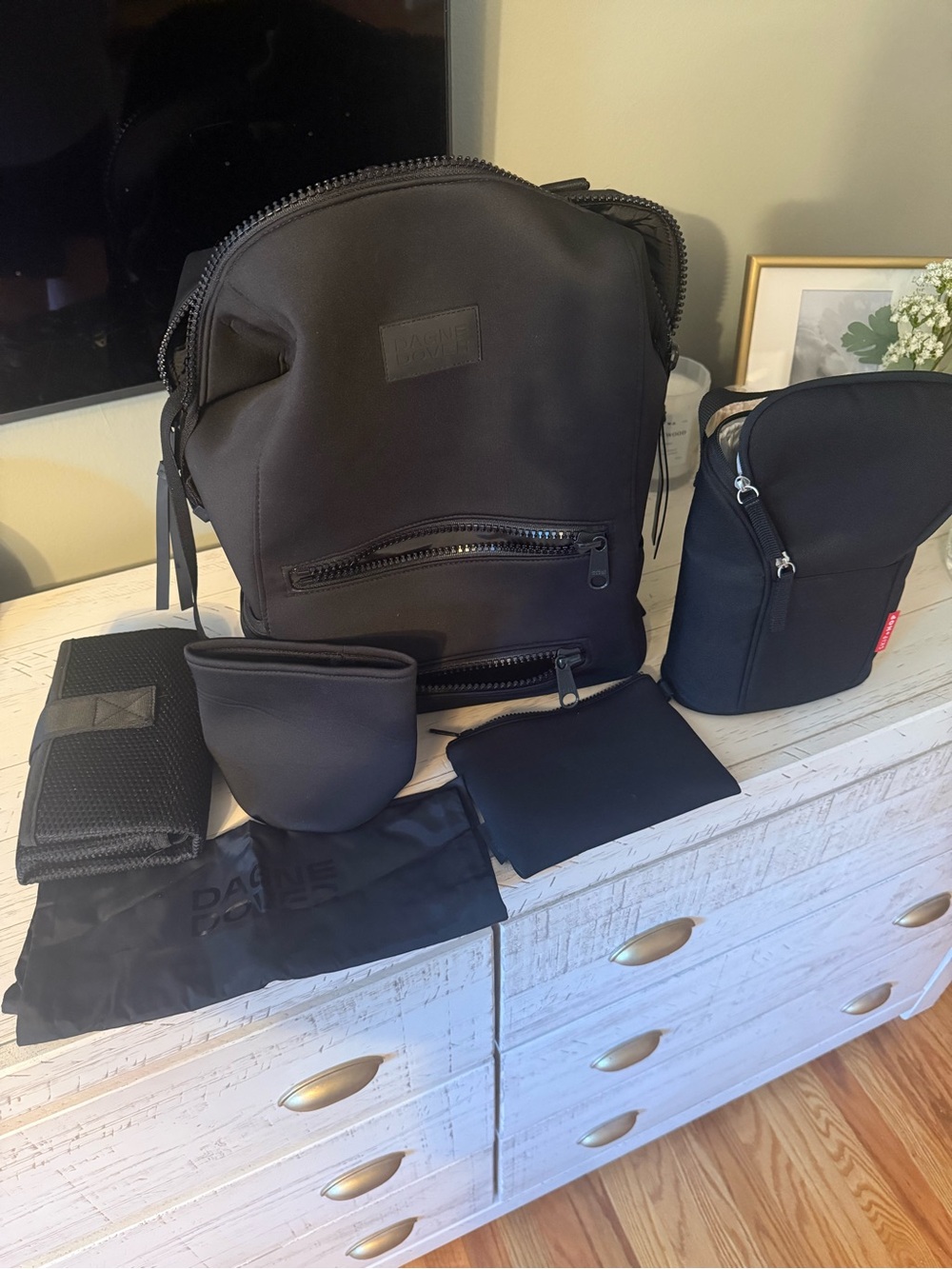 DANGE DOVER diaper bag in black